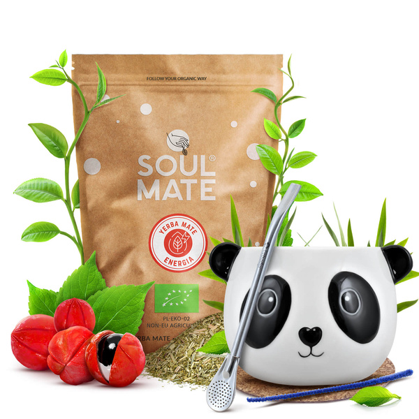 Set di Yerba Mate Soul Mate Energia 500g Tazza di mate + Bombilla