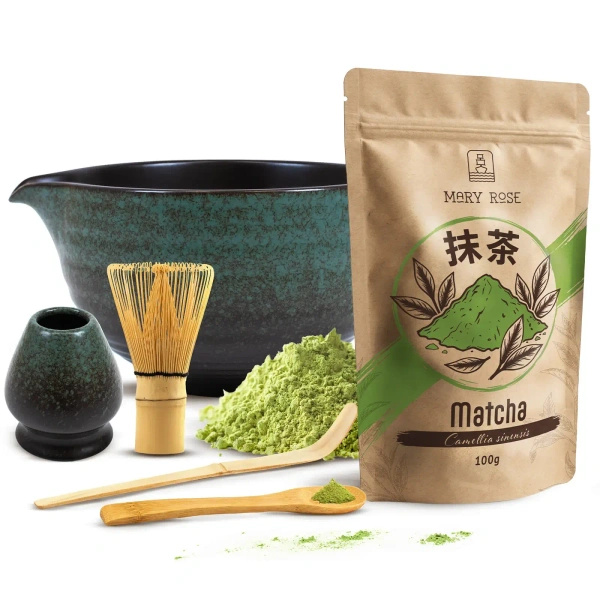 Set per la preparazione del tè Matcha: matcha 100g + accessori
