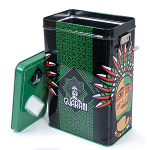 Yerbera – Scatola di latta + Guarani Boldo Menta 0,5 kg