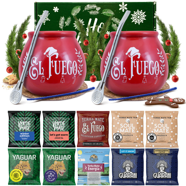 Set regalo invernale di Yerba Mate per due 10x50g