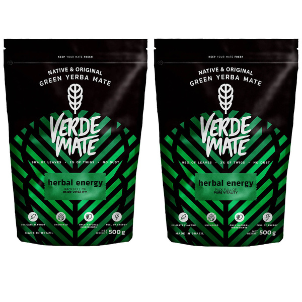Set di Yerba Verde Mate Green Herbal Energy 1kg 1000g