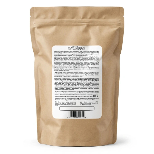FiloLilo – Fragole liofilizzate (a fette) 100 g