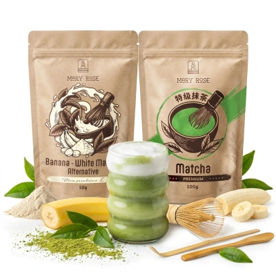 Set per Matcha Latte colorato: Matcha + White Matcha + accessori