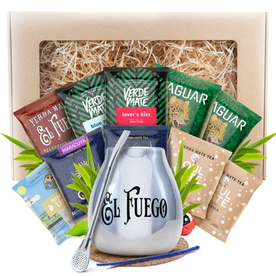Set regalo di Yerba Mate 10x50g 500g Tazza di mate + Bombilla
