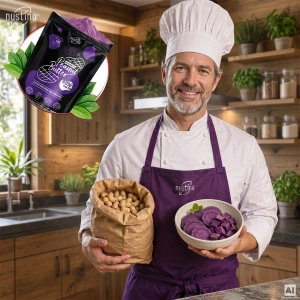 Nustino – Burro di arachidi in polvere – Ube (senza zucchero aggiunto) 400 g