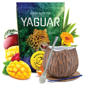 Set di Yerba Mate Yaguar 500g 0,5kg Tazza di mate + Bombilla