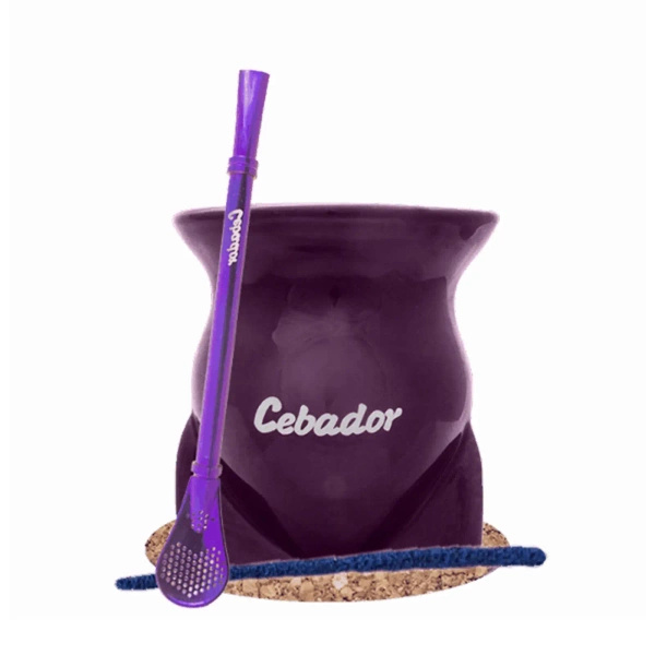 Set di Calabash Torpedo Viola per yerba mate