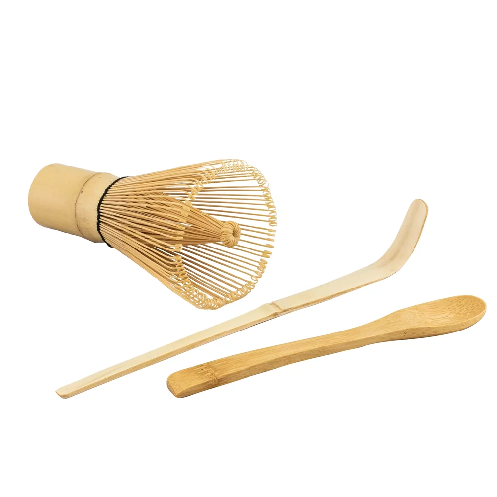 Set di accessori per il tè matcha in bambù: frusta chasen + paletta  chashaku + cucchiaio, Accessori \ Accessori per Matcha Accessori \  Accessori per Tè Tè \ Accessori per Tè All products