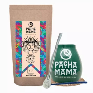 Set di Guayusa Pachamama Jazmín 100g + Tazza di mate + Bombilla