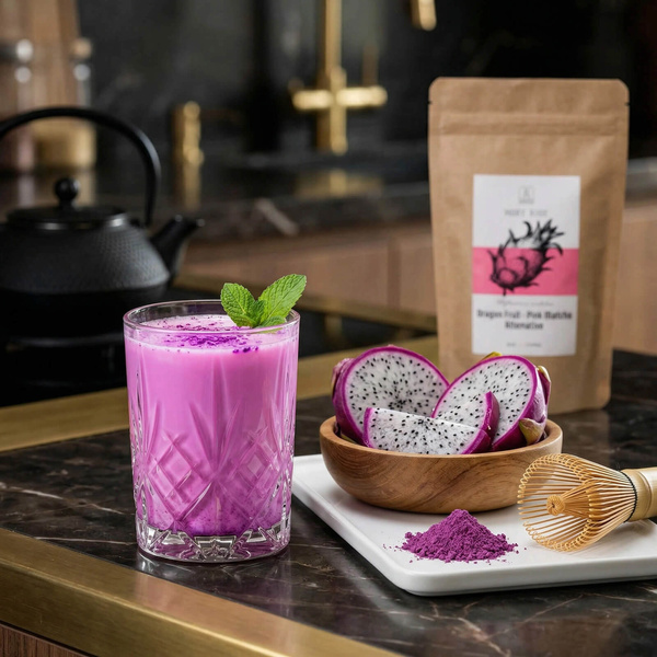 Set per preparare la Pink Matcha