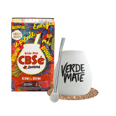Set di Yerba Mate CBSe Energia 500g Matero Bombilla
