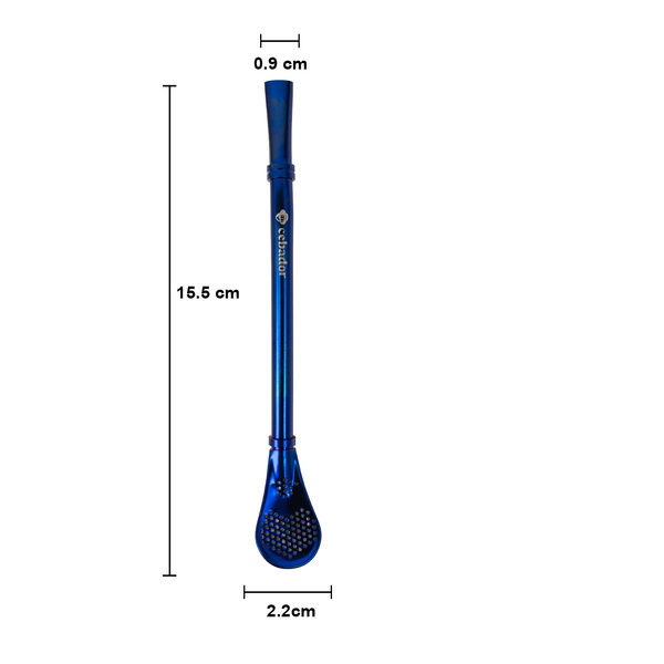 Bombilla Gringo 15,5 cm - Blu