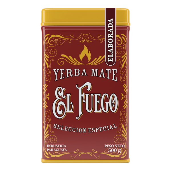 Yerbera – Scatola di latta + El Fuego Elaborada 0,5 kg
