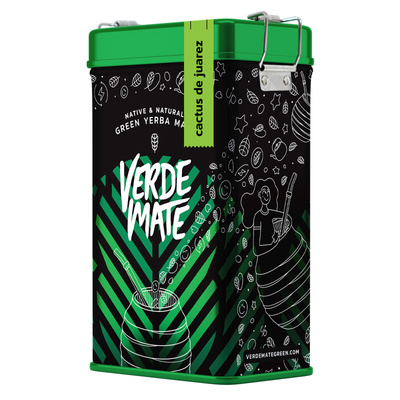 Yerbera – Scatola di latta + Verde Mate Green Cactus de Juarez 0,5 kg
