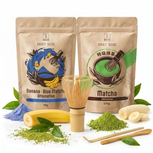 Set per Matcha Latte colorato: Matcha + Blue Matcha + accessori