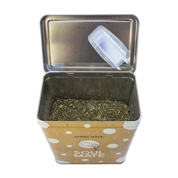 Yerbera – Scatola di latta + Soul Mate Orgánica Menta Limon 0,5 kg