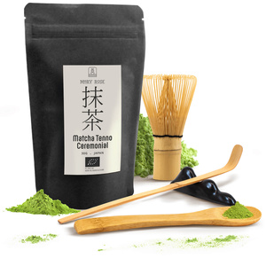 Set cerimoniale per preparare il tè matcha: matcha BIO giapponese 30g + accessori