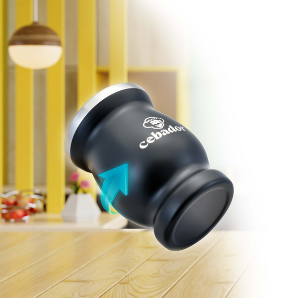 TermoMate Cebador – tazza termica per yerba mate – 190 ml (nera)