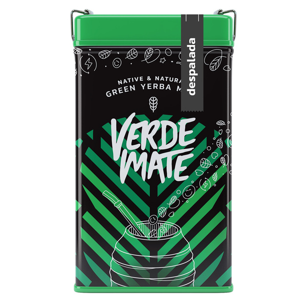 Yerbera – Scatola di latta + Verde Mate Green Despalada 0,5 kg