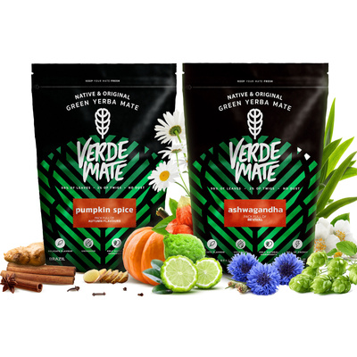 Set di Yerba Mate Verde Mate: Ashwagandha + Pumpkin Spice