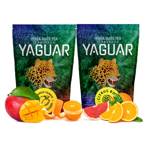 Yerba Mate Yaguar fruttato Citrus Mango 2x500g 1kg