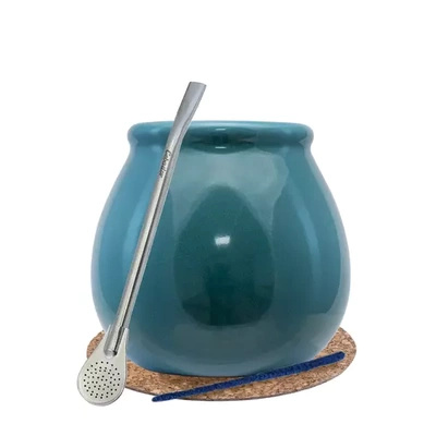 Kit di avviamento Yerba Mate bombilla LARGE CALABASH