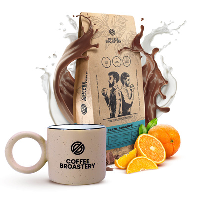 Set Bro Coffee Roastery: caffè Brazil Guaxupe + tazza