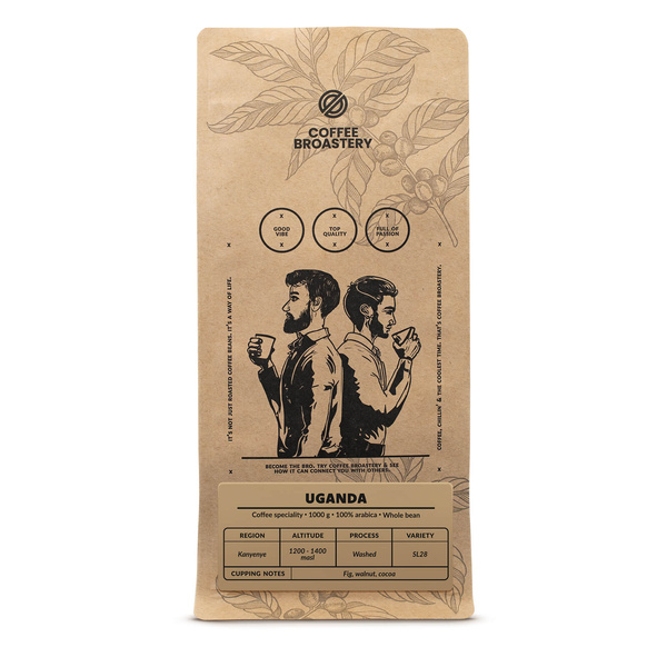 Bro Coffee Roastery - Caffè in grani interi Uganda Kanyenye Speciality 1kg