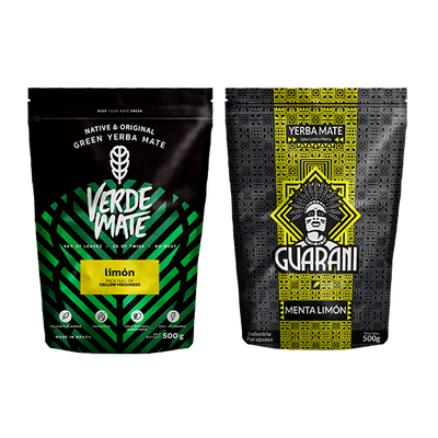 Verde Mate Limon 500g + Guarani Menta Limon 500g
