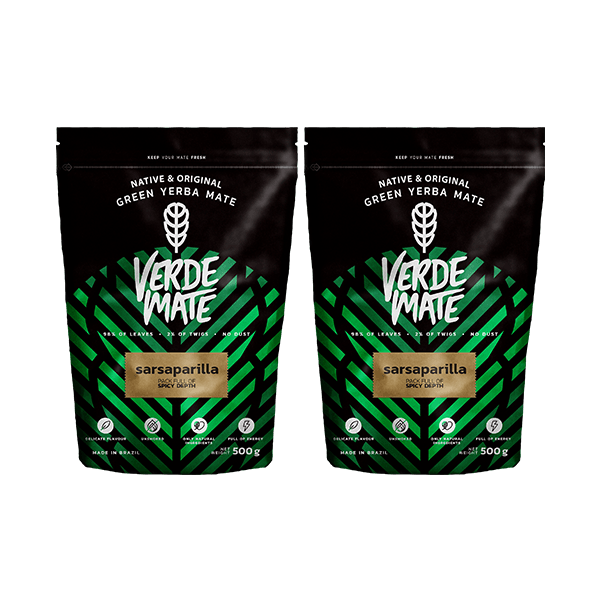 Yerba Verde Mate Green SARSAPARILLA 1kg Despalada