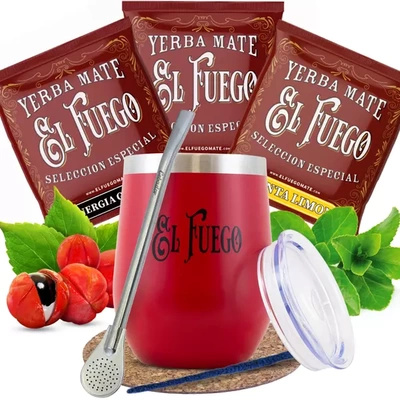 Set iniziale di Yerba Mate El Fuego TermoLid