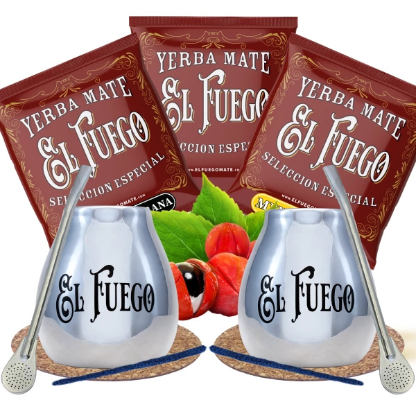 Yerba Mate Set per coppie El Fuego IL MIGLIORE
