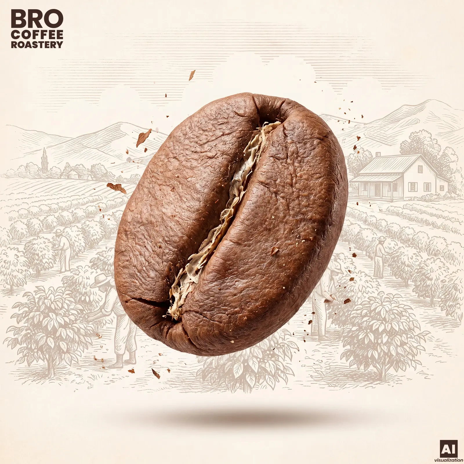 Chicchi di robusta - Bro Coffee Roastery Pure Crema