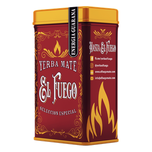 Yerbera – Scatola di latta + El Fuego Energia Guarana 0,5 kg