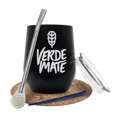 Set di accessori Yerba Mate: tazza termica TermoLid + bombilla