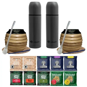 SET PER DUE YERBOMOS Yerba Mate 10x50g