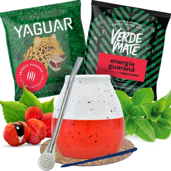 Set di yerba mate Zucca di mate + Bombilla 2x50g