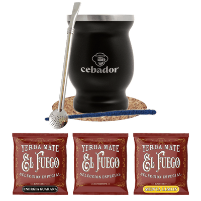 Set di Yerba Mate 3x50g TermoLid Cebador 150g