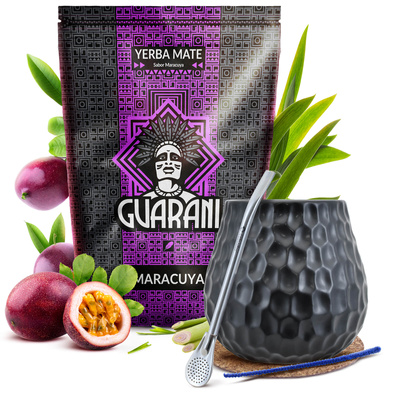 Set iniziale di Yerba Mate Guarani Maracuya 500g