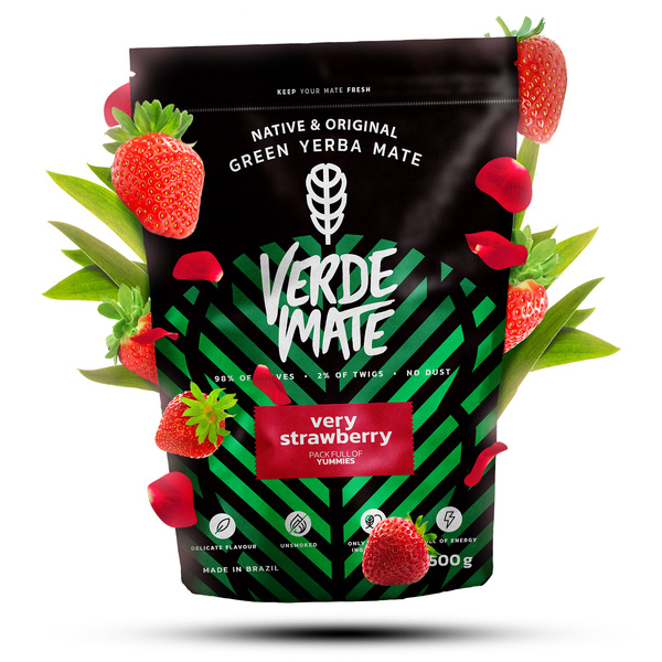 Set di Yerba Mate Verde Mate Raspberry 500g Tazza di mate + Bombilla