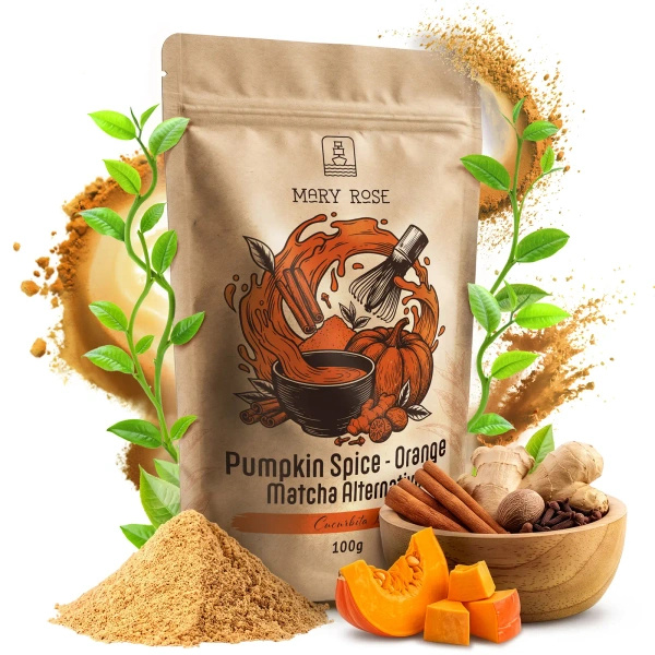 Mary Rose – Orange Matcha Alternative – Pumpkin Spice (in polvere) 100 g