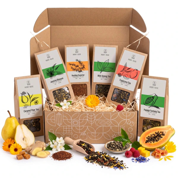 Set regalo di tè sfusi Mary Rose: gusti assortiti 6x50g