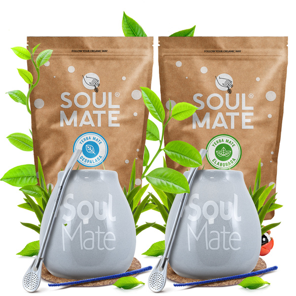 Set Yerba Mate Soul Mate Despalada 500g + Soul Mate Organica 500g