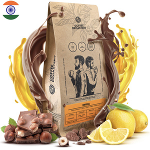 Bro Coffee Roastery - Caffè in grani interi India Karnataka Premium 400g