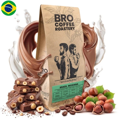 Bro Coffee Roastery – Caffè in grani interi Brazil Mogiana Premium 400 g