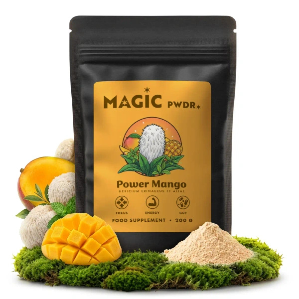 Magic Pwdr – Power Yerba & Mango – Focus & Gut Blend 200 g