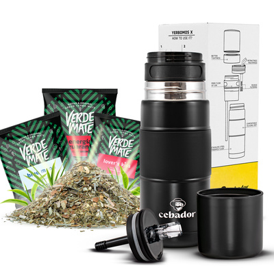 Set di Yerba Mate 3x50g + Yerbomos X OUTDOOR