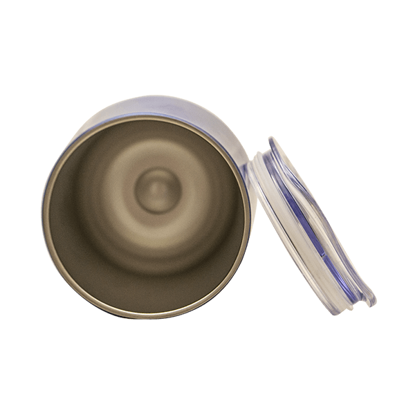 TermoLid - Recipiente in acciaio inox con coperchio - Verde Mate (nero) - 350 ml