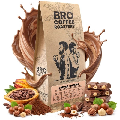 Bro Coffee Roastery – Caffè in grani interi Crema Rumba 400 g