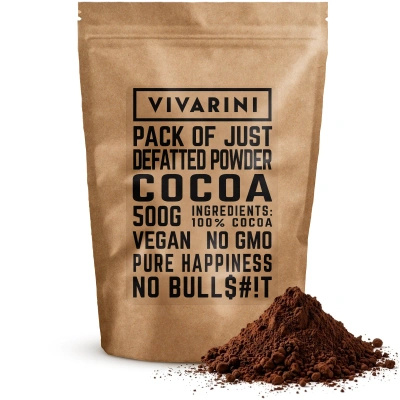 Vivarini – Cacao alcalinizzato scuro (polvere) 0,5 kg